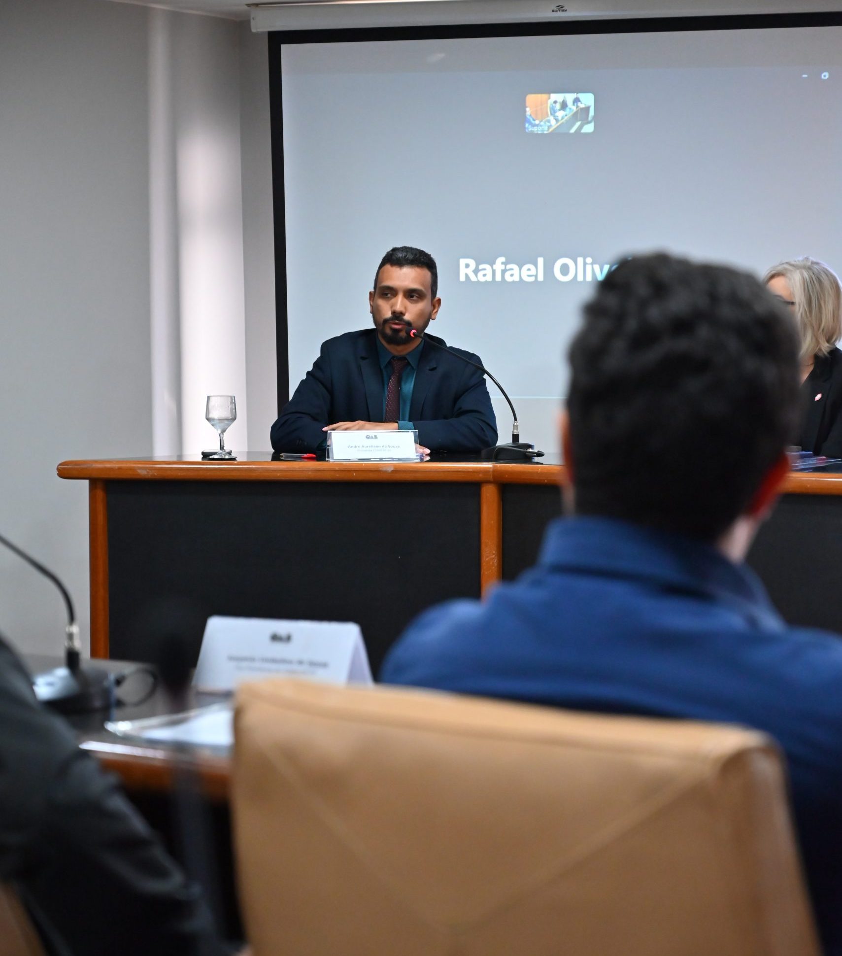 Presidente do CONRERP 6ª Região, André Aureliano, durante reunião do Comitê Aliança Tributária